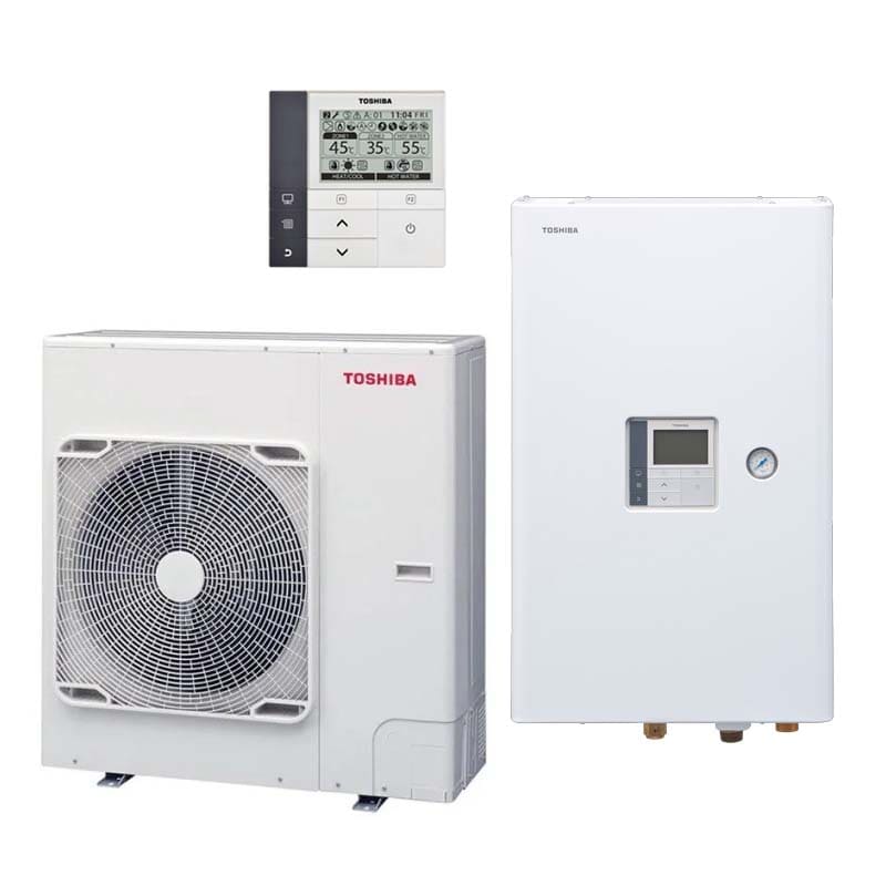 Термопомпа Toshiba Estia HWT-1101XWHT9W-E/HWT-1101HW-E - трифазна Термопомпа Toshiba Estia HWT-1101XWHT9W-E/HWT-1101HW-E - трифазна - Image 1